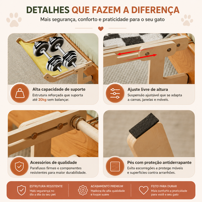 🐾 Caminha Suspensa para Móveis – Seu Pet Sempre ao Seu Lado