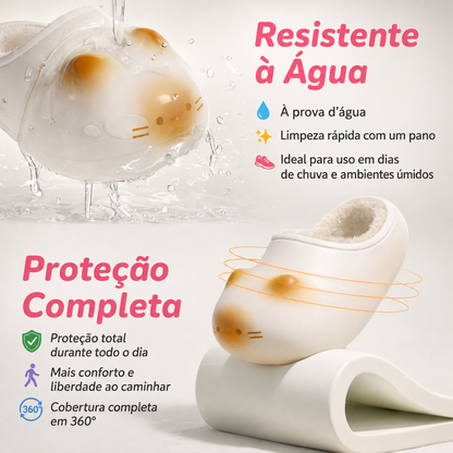 Pantufa Patinha de Gato — Deixa Pegadas no Chão 🐾