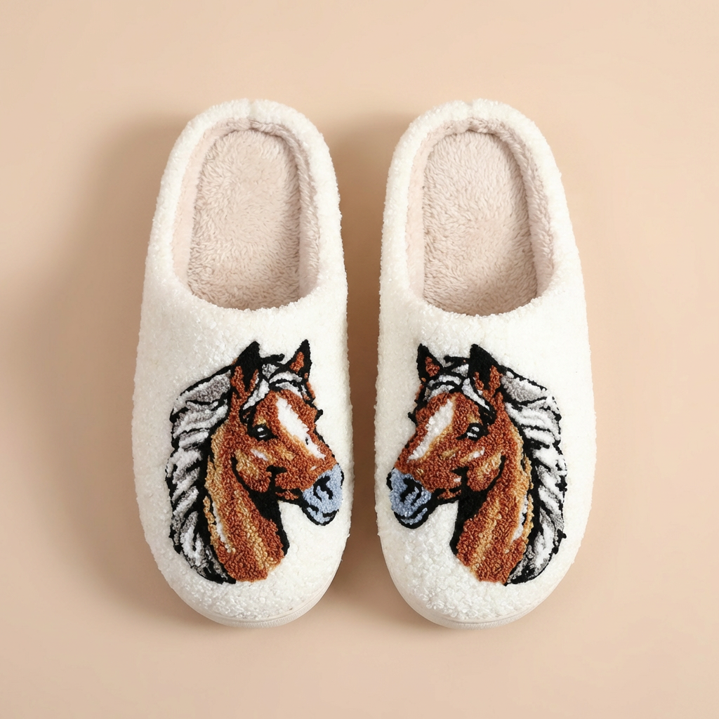 Pantufa  Cavalo Pocotó - Seus Pés Sempre Quentinhos